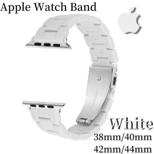 Apple Watch band アップルウォッチ バンド 高級 人気 ホワイ メンズの時計(その他)の商品写真