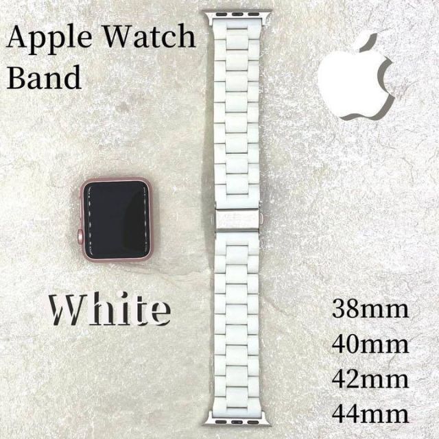 Apple Watch band アップルウォッチ バンド 高級 人気 ホワイ メンズの時計(その他)の商品写真