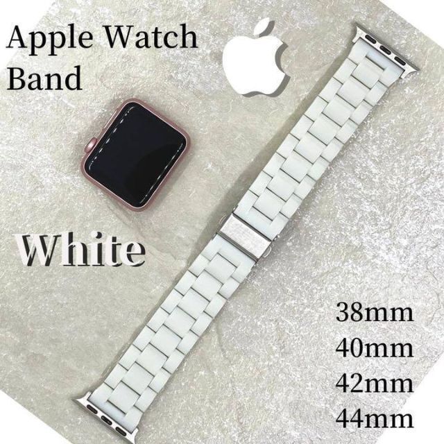 Apple Watch band アップルウォッチ バンド 高級 人気 ホワイ メンズの時計(その他)の商品写真