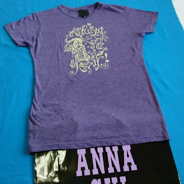 ANNA SUI(アナスイ)の【試着程度】アナスイ かわいい紫のTシャツ レディースのトップス(Tシャツ(半袖/袖なし))の商品写真