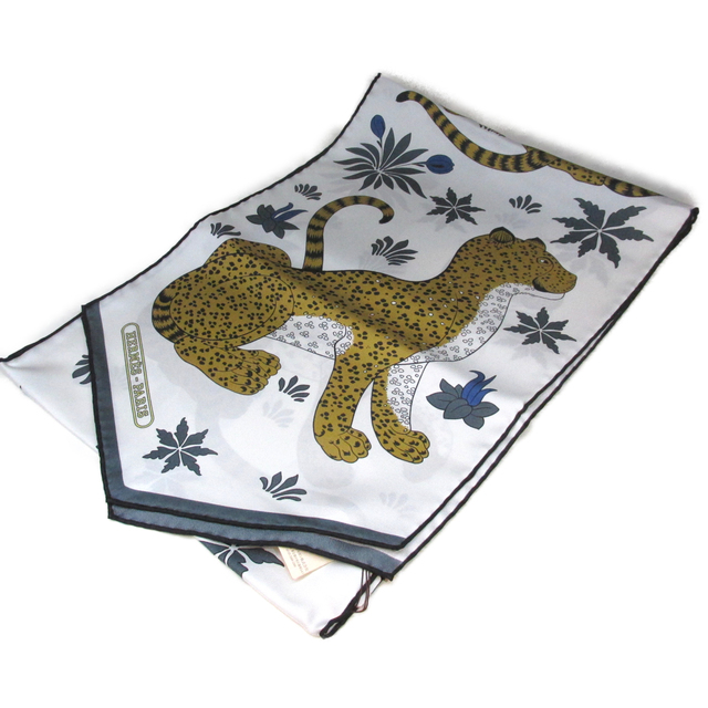 H - エルメス シルクマフラー LES LEOPARDS マフラーの通販 by