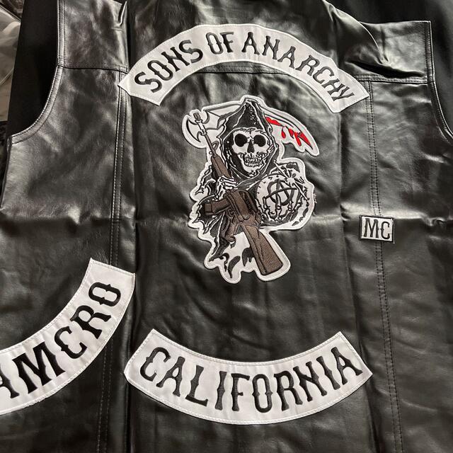 Sons of Anarchy 刺繍パッチ付き ベスト サンズ オブ アナーキー メンズのメンズ その他(その他)の商品写真