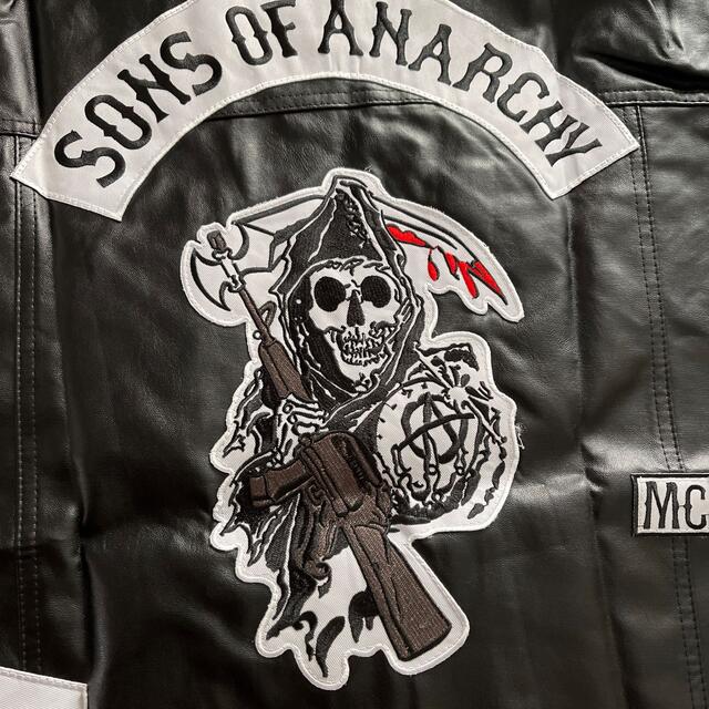 Sons of Anarchy 刺繍パッチ付き ベスト サンズ オブ アナーキー Sons of Anarchy 刺繍パッチ付き ベスト サンズ オブ アナーキー