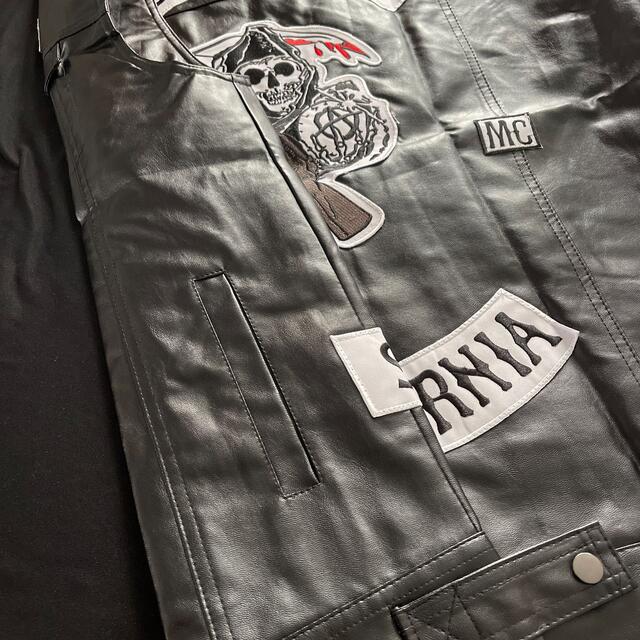 Sons of Anarchy 刺繍パッチ付き ベスト サンズ オブ アナーキー Sons of Anarchy 刺繍パッチ付き ベスト サンズ オブ アナーキー