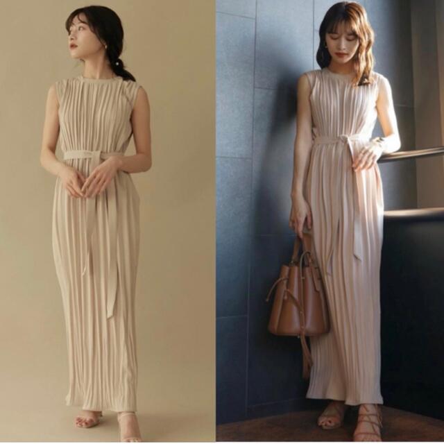 l'or  ロル　Belted Pleats Dress