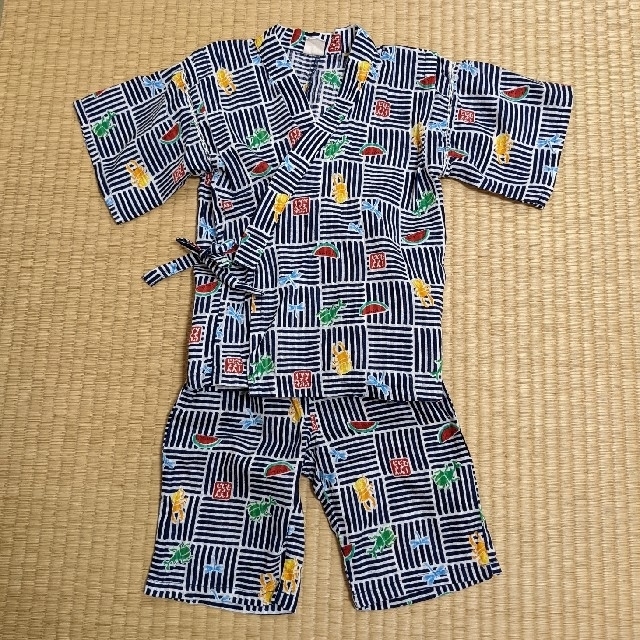 mou jon jon(ムージョンジョン)のmoujonjon　甚平110 キッズ/ベビー/マタニティのキッズ服男の子用(90cm~)(甚平/浴衣)の商品写真