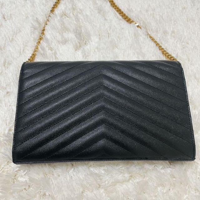 サンローラン チェーンウォレット チェーンバッグ クラッチバッグ YSL