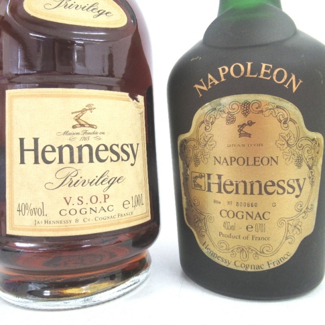 未開封★Hennessy【ヘネシー】 コニャック 2本セット 700/1000ml 箱なし