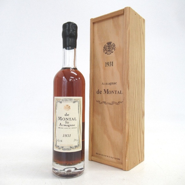 信託 アルマニャック ド モンタル 200ml 1931年 昭和6年 armagnac de montal 箱入り ヴィンテージ ブランデー 贈答品  ギフト プレゼント 記念日