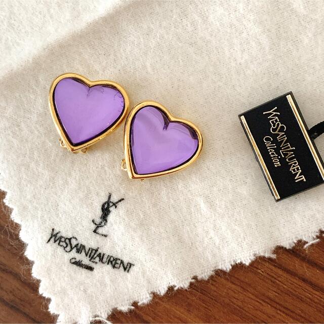 イヴ・サンローラン♡YSL ハートイヤリングイブサンローラン