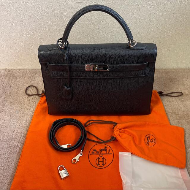 Hermes(エルメス)のHERMES ケリー　32 トゴ　シルバー レディースのバッグ(ハンドバッグ)の商品写真
