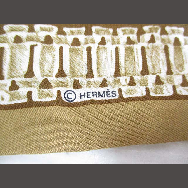 Hermes(エルメス)のエルメス HERMES ツイリー トレゾール ドゥ メドール スカーフ ブラウン レディースのファッション小物(バンダナ/スカーフ)の商品写真
