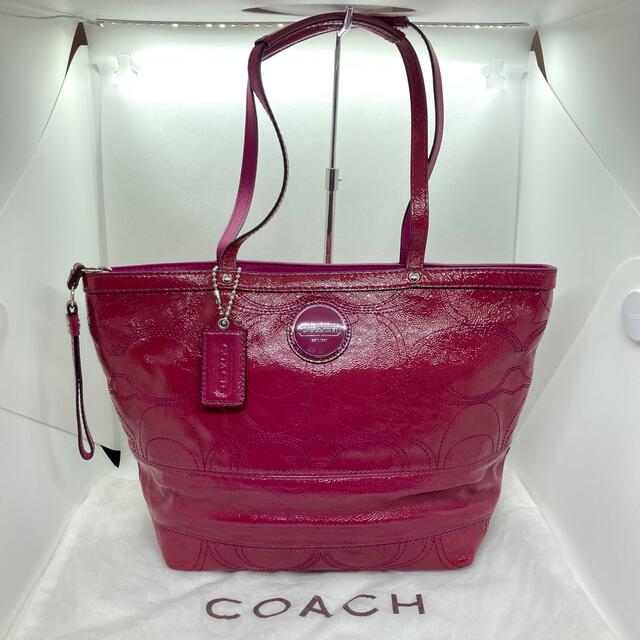 COACH(コーチ)の訳あり 未使用 COACH コーチ ピンク トートバッグ F15142 レディースのバッグ(トートバッグ)の商品写真