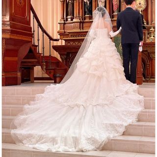 ベール ウェディング 結婚式 ラインストーン Cherie シェリィカラー