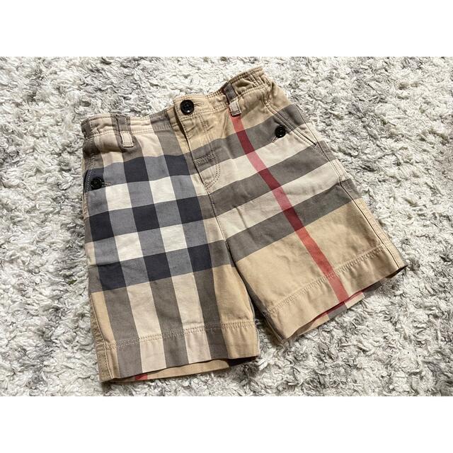 BURBERRY - バーバリー チェック ハーフパンツ ショートパンツ 90 95の