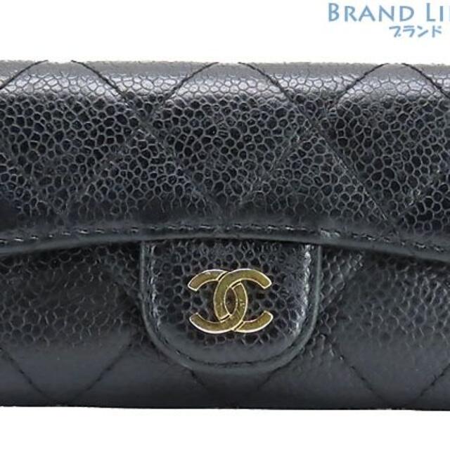 CHANEL - シャネルマトラッセキャビアスキンココマーク6連キーケース