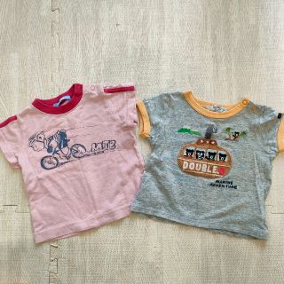 ダブルビー(DOUBLE.B)のダブルＢ ファミリア Tシャツ ２枚セット サイズ80(Ｔシャツ)