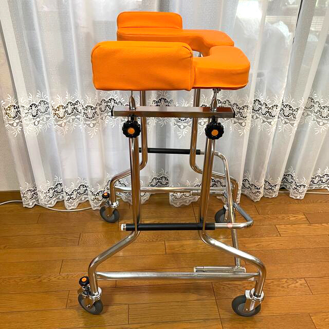 ♿ 介護 屋内リハビリ 高さ調節 サークル型 折りたたみ 制動装置付