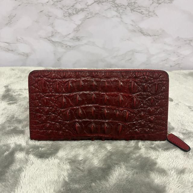最新品安い 長財布 赤 ワニ 本革 財布の通販 by ヒロ's shop