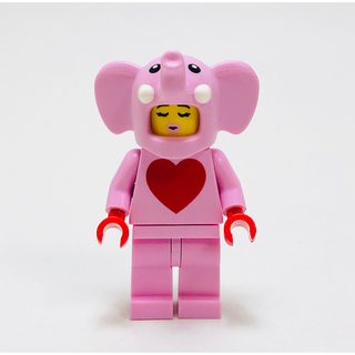 レゴ(Lego)の【新品未使用】レゴ　ミニフィグ　エレファントガール　ピンク　象　ゾウ(知育玩具)