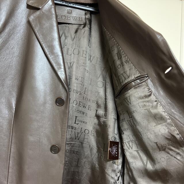 在庫格安 LOEWE LOEWE brown leather tailored jacketの通販 by ダイーイ's shop｜ロエベならラクマ 