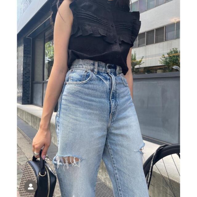 moussy THIGH SLIT LOOSE STRAIGHT 24インチ