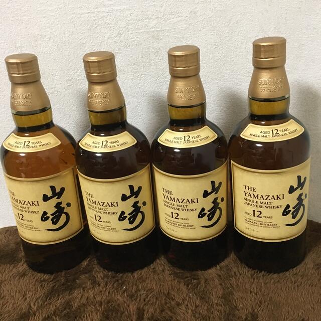 新品本物  サントリー - 山崎１２年×４本 ウイスキー