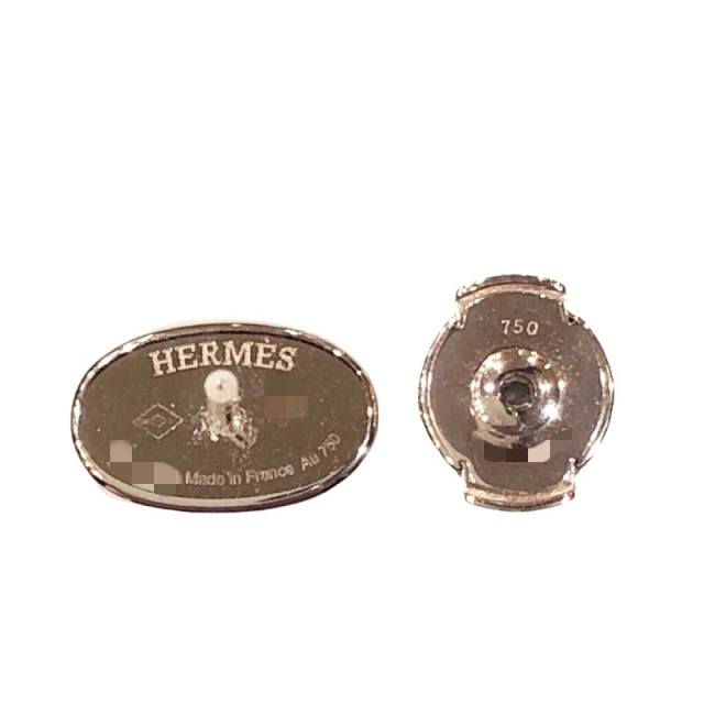Hermes(エルメス)のエルメス HERMES シェーヌ・ダンクル・コントゥール ダイヤピアス【中古】 レディースのアクセサリー(ピアス)の商品写真