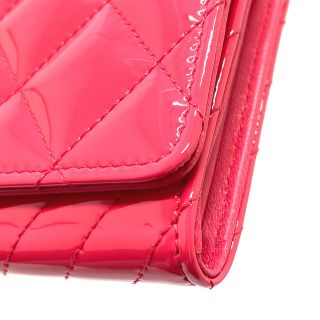 ✨良品✨シャネル マトラッセ クロスステッチ 長財布 赤 A80465