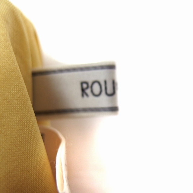 Rouge vif(ルージュヴィフ)のルージュヴィフ Rouge vif フレア スカート ミモレ丈 ロング 無地 黄 レディースのスカート(ロングスカート)の商品写真