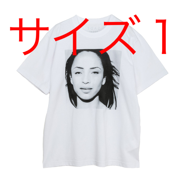 Tシャツ/カットソー(半袖/袖なし)Syd着用！sacai★SADE T-Shirt ホワイト サイズ1 シャーデー