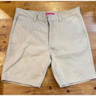 シュプリーム(Supreme)のSupreme work shorts ベージュ　34(ショートパンツ)