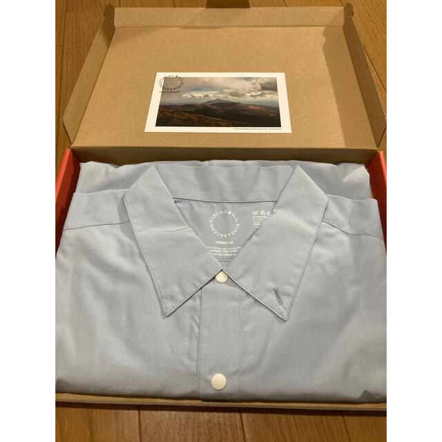 新品 2022年 山と道 Bamboo Shirt バンブーシャツ M ブル