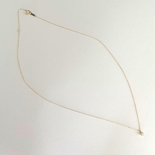 『正規品』18金(K18)/天然ダイヤモンド/0,10ct/一粒ネックレス