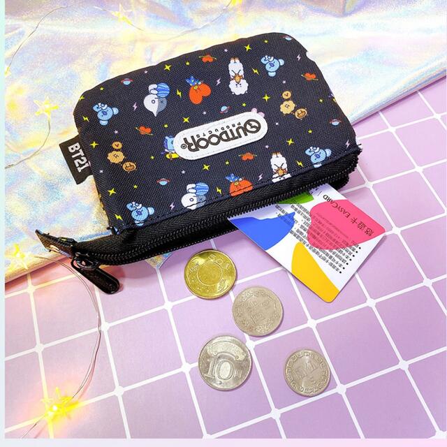 BT21(ビーティーイシビル)のBT21 カードポケット 財布 ミニポーチ (三層タイプ)  レディースのファッション小物(ポーチ)の商品写真