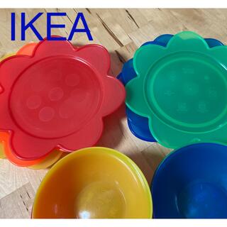 イケア(IKEA)のIKEA 【レア】花型　プラスチック食器　皿　ボウル(プレート/茶碗)