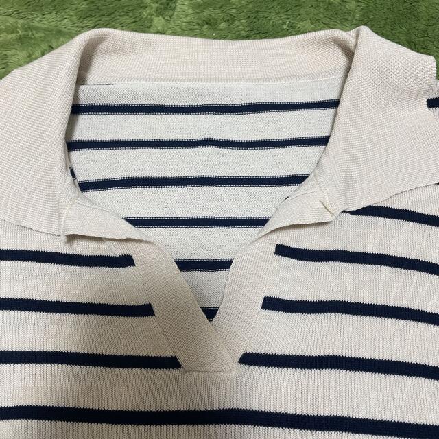 SHEIN フリーサイズ　半袖　襟付き　ポロシャツ　 レディースのトップス(Tシャツ(半袖/袖なし))の商品写真