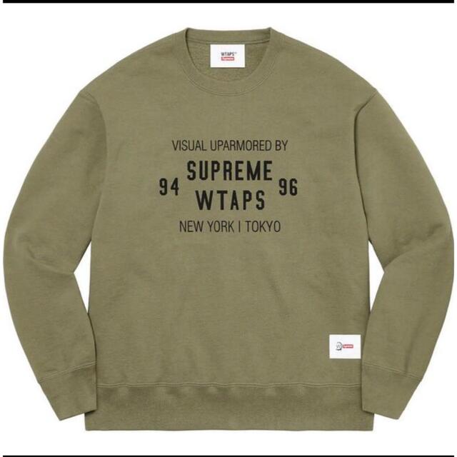 Supreme(シュプリーム)の　Supreme®/WTAPS® Crewneck  Olive メンズのトップス(スウェット)の商品写真