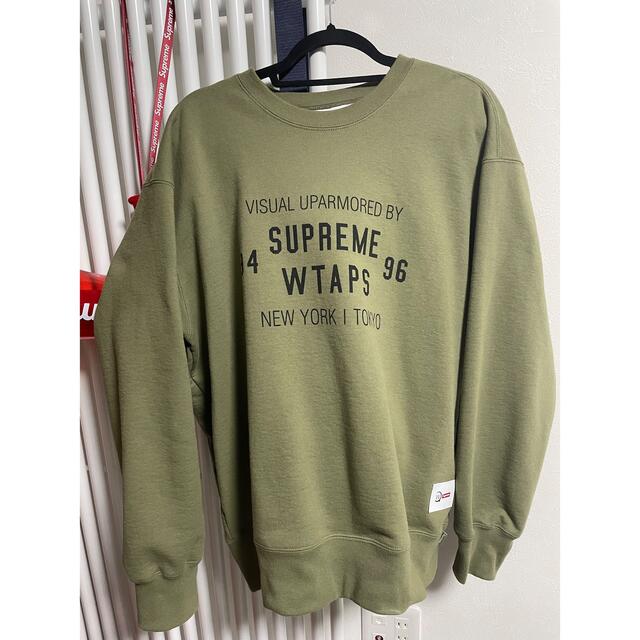 Supreme(シュプリーム)の　Supreme®/WTAPS® Crewneck  Olive メンズのトップス(スウェット)の商品写真