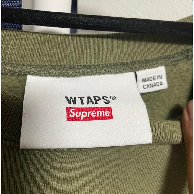 Supreme(シュプリーム)の　Supreme®/WTAPS® Crewneck  Olive メンズのトップス(スウェット)の商品写真