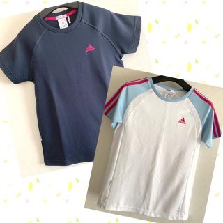 アディダス(adidas)の専用✨adidas アディダス 半袖シャツ 2枚 まとめ レディース 紺＆白 L(その他)