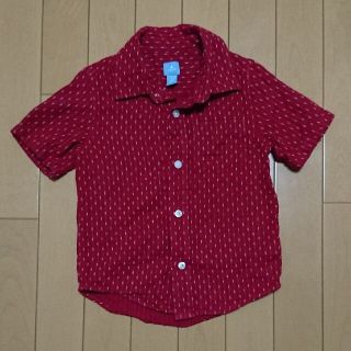 ベビーギャップ(babyGAP)の良品❇️キッズ半袖ボタンシャツ 100【babyGap】(Tシャツ/カットソー)