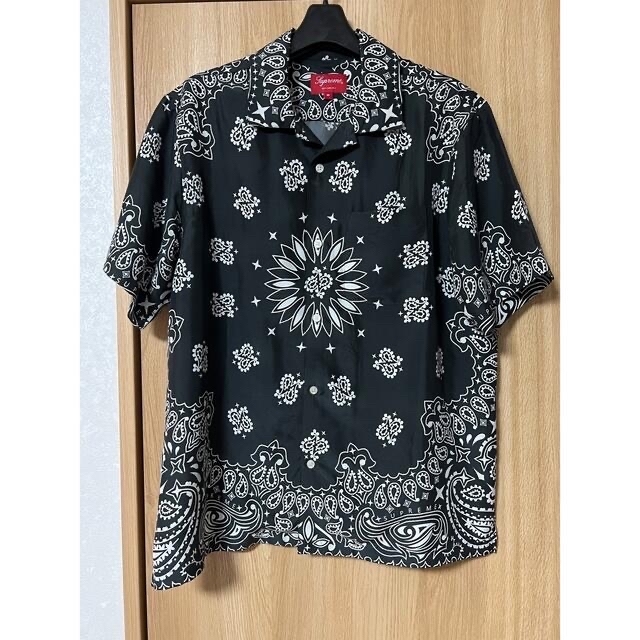 supreme bandana silk s/s shirt