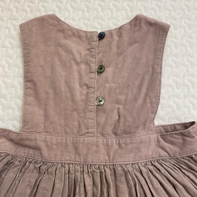 フレンチコーデュロイ エプロンワンピース キッズ/ベビー/マタニティのキッズ服女の子用(90cm~)(ワンピース)の商品写真