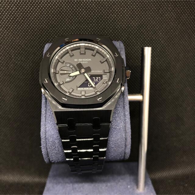 G-SHOCK(ジーショック)のGA-2100本体付き ステンレスベルトセット カシオーク カスタム Gショック メンズの時計(腕時計(アナログ))の商品写真