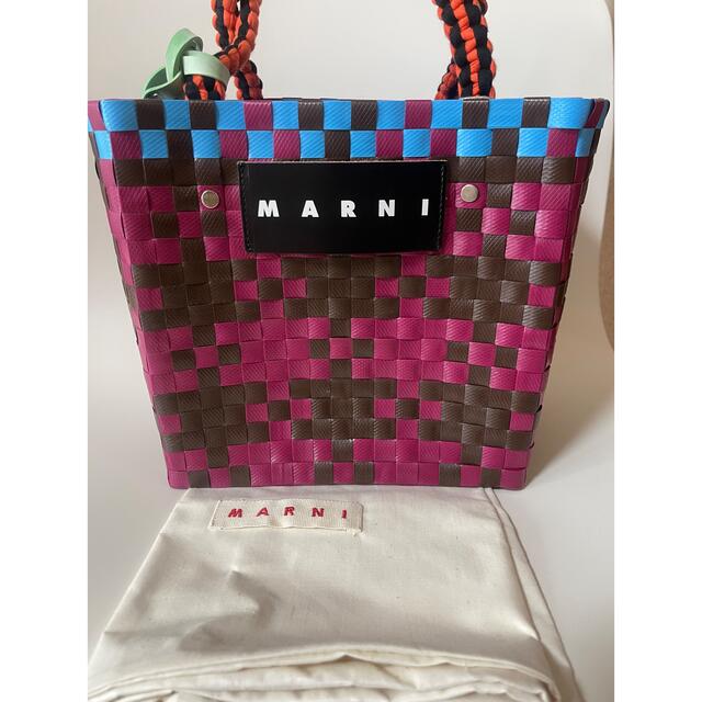 Marni(マルニ)の未使用新品《MARNI》マルニマーケット　ピクニックバッグ　ジャージーハンドル  レディースのバッグ(かごバッグ/ストローバッグ)の商品写真