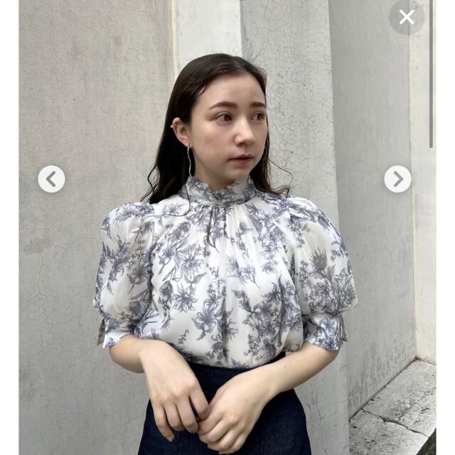 帯電防止処理加工 snidel☆スナイデル オーガンジーシースルーブラウス