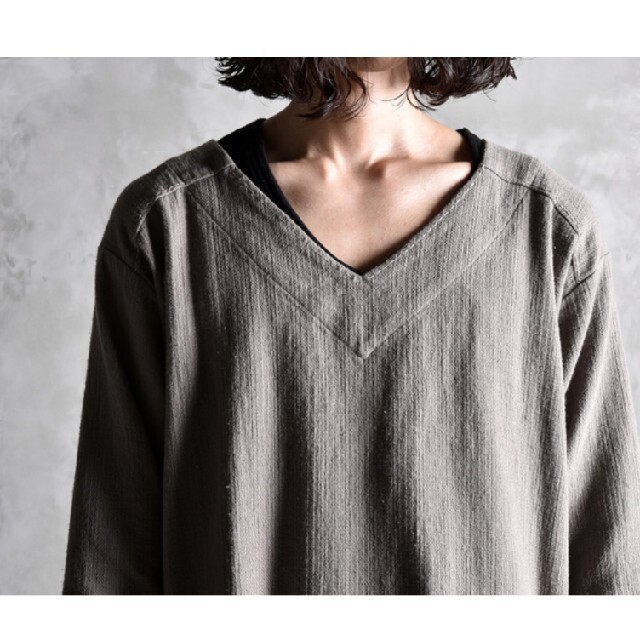 木造 未使用 アルテファクト artefact Vネック プルオーバー