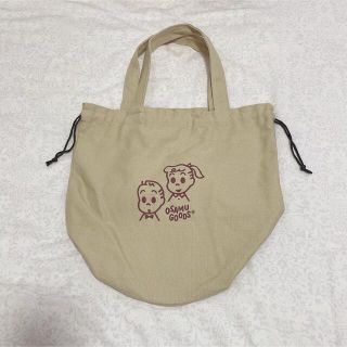 クツシタヤ(靴下屋)の【美品】原田治 オサムグッズ 靴下屋 巾着 トートバッグ ベージュ(トートバッグ)