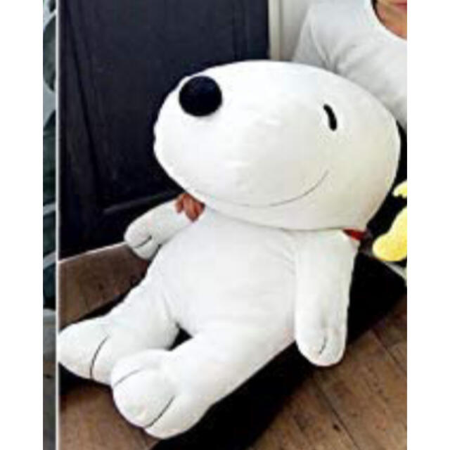 SNOOPY(スヌーピー)の★超特大90cm★【美品】スヌーピー★もちもち　マシュマロ　ぬいぐるみ／抱き枕★ エンタメ/ホビーのおもちゃ/ぬいぐるみ(ぬいぐるみ)の商品写真